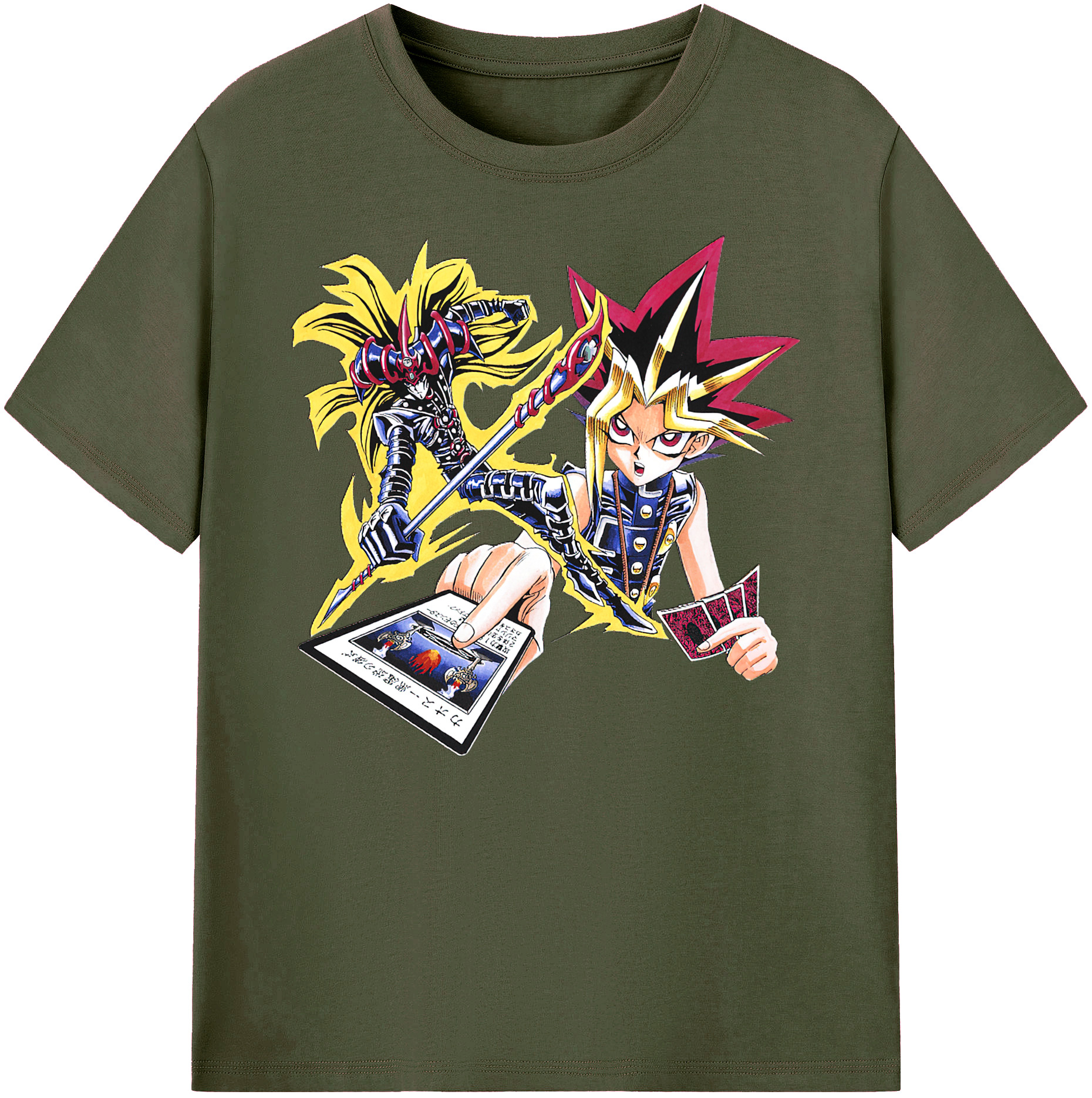 （画像用） 遊☆戯☆王 Yu-Gi-Oh! 綿100％ メンズ半袖Tシャツ｜肌触りやわらか＆通気性